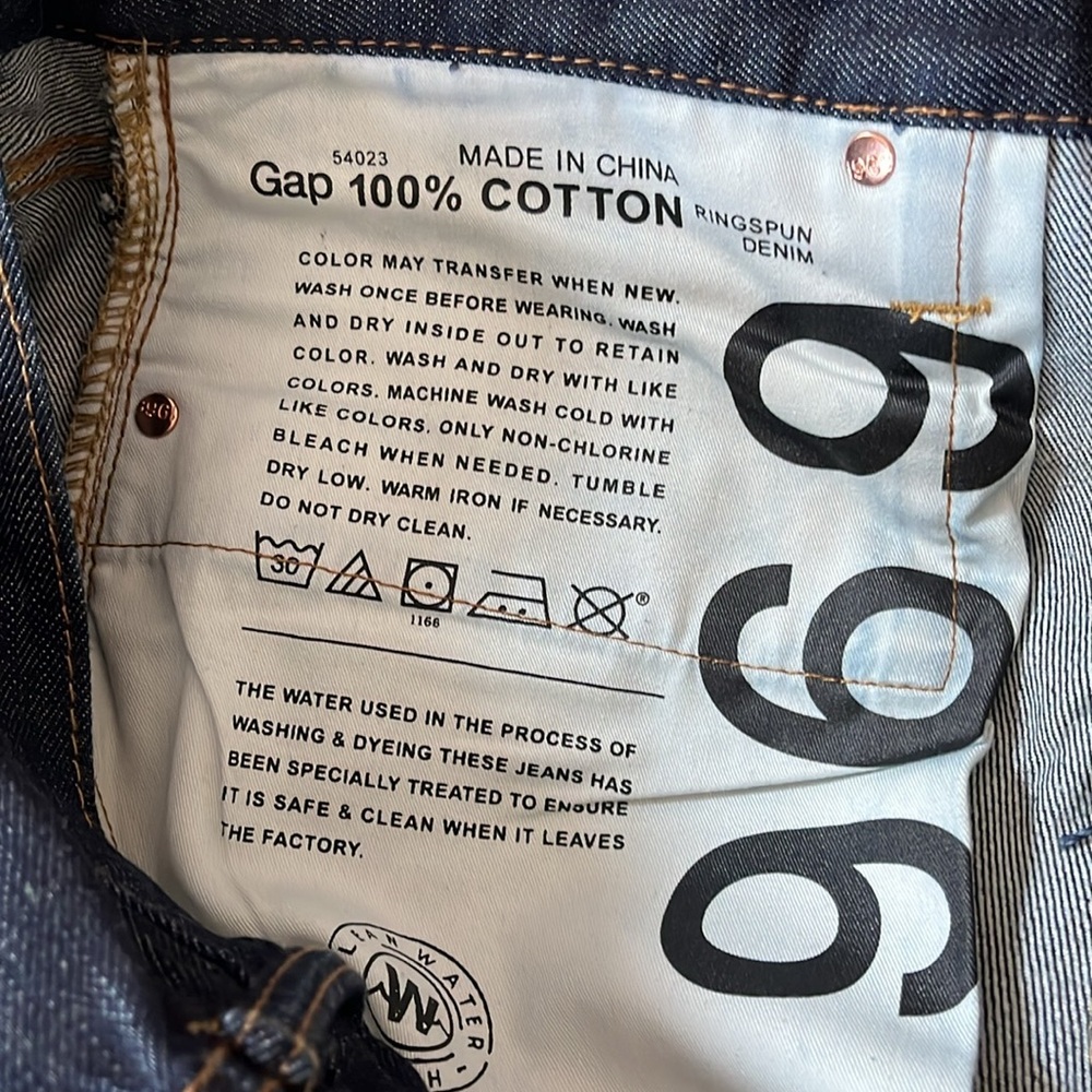 Men’s like new Standard 1969 jeans. 34x32. - Picture 5 of 5